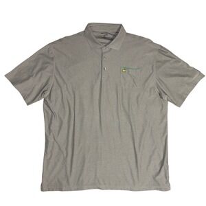 MASTERS TECH Golf Polo Shirt Mens XXL Grey Performance Pocket MT15A1532